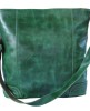  Women's Bucket Style Buffalo Leather Green Shoulder Crossbody Laptop Office Bag